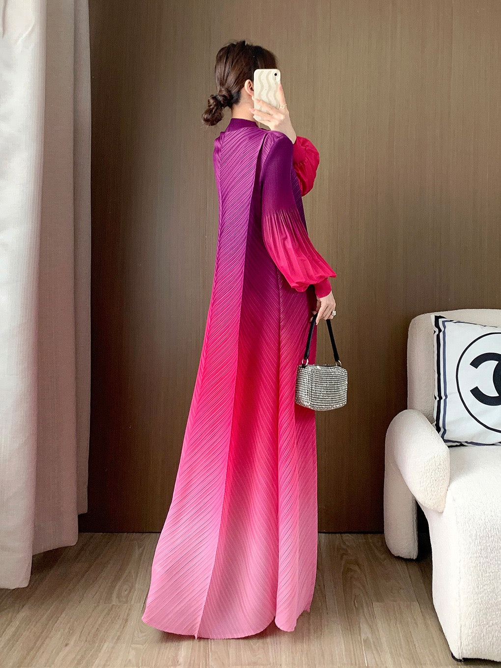 Aurora Pleats Maxi Dress