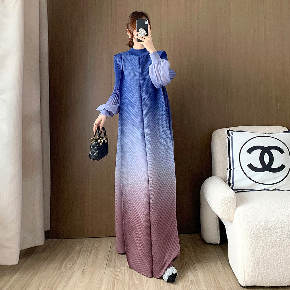 Aurora Pleats Maxi Dress