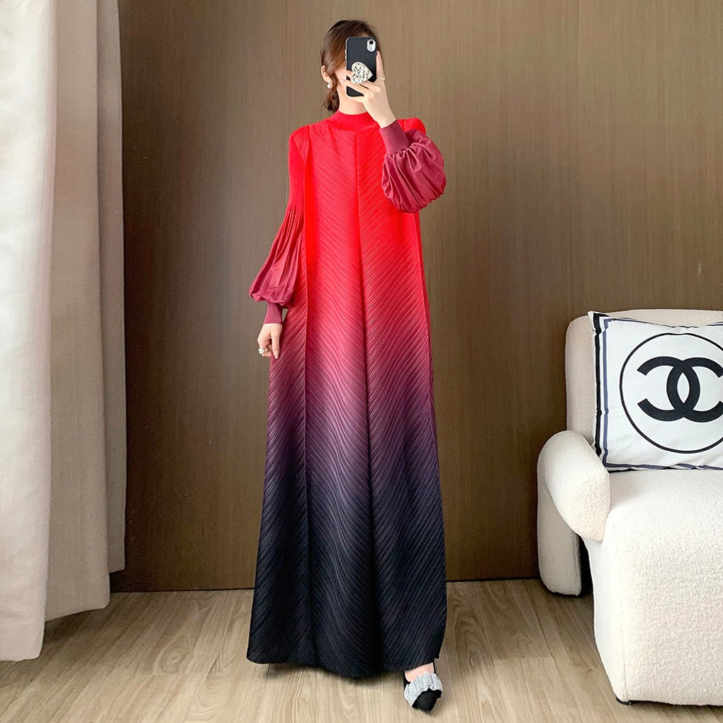 Aurora Pleats Maxi Dress