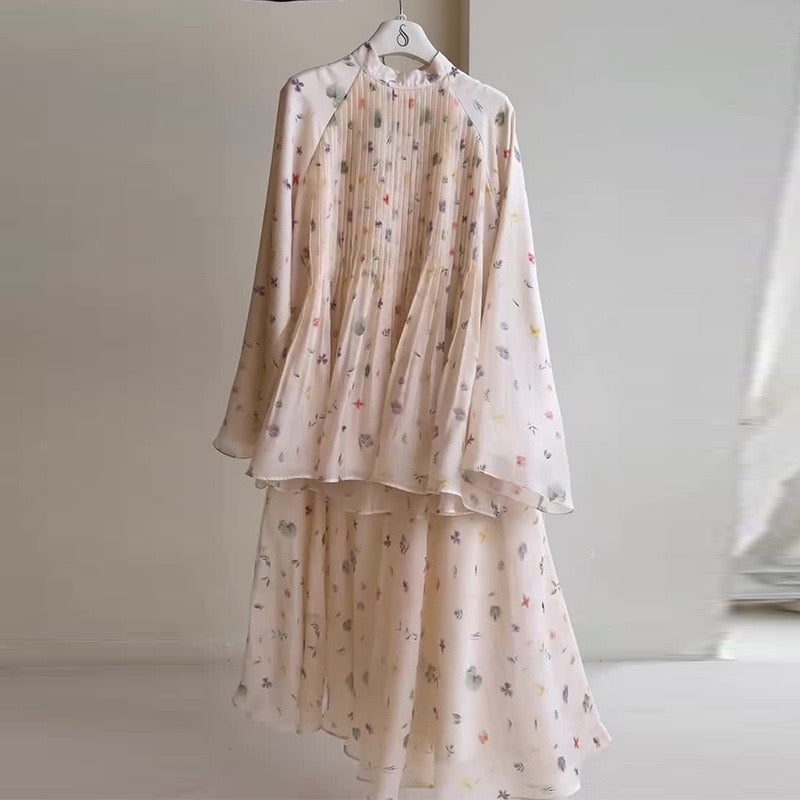 Camille Floral Chiffon Set | Two-Piece
