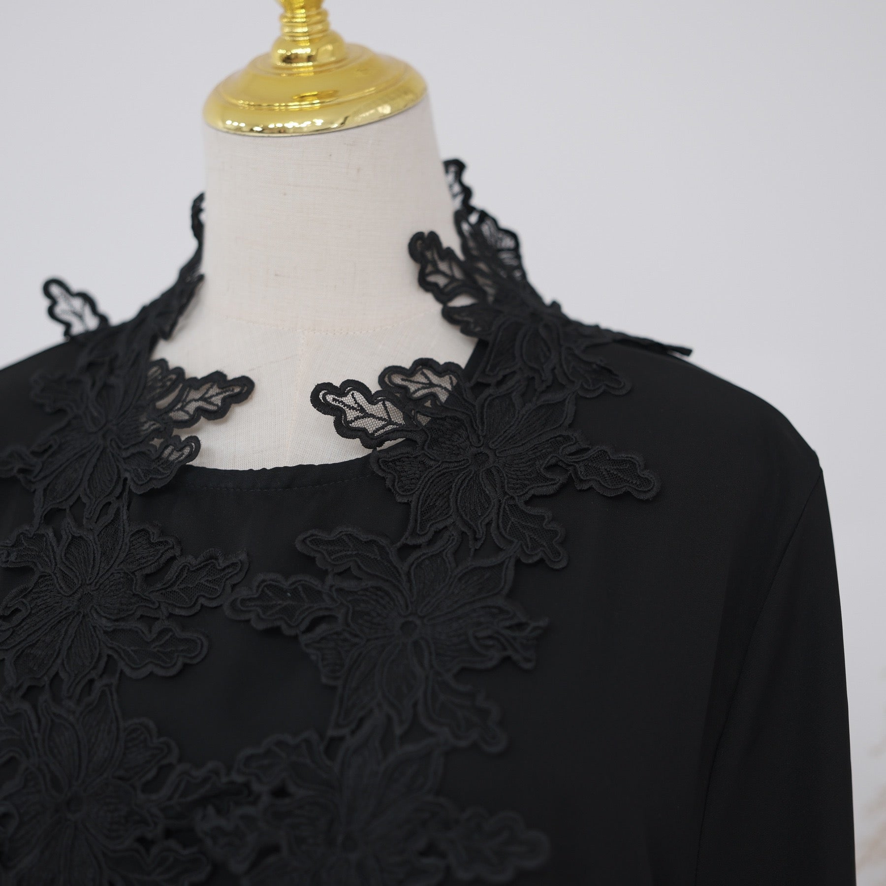 Rosalie Lace Open Abaya Set | Inner Dress
