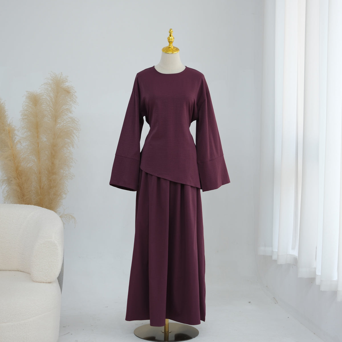 Willow Two-Piece Set | Blouse & Tiered Skirt