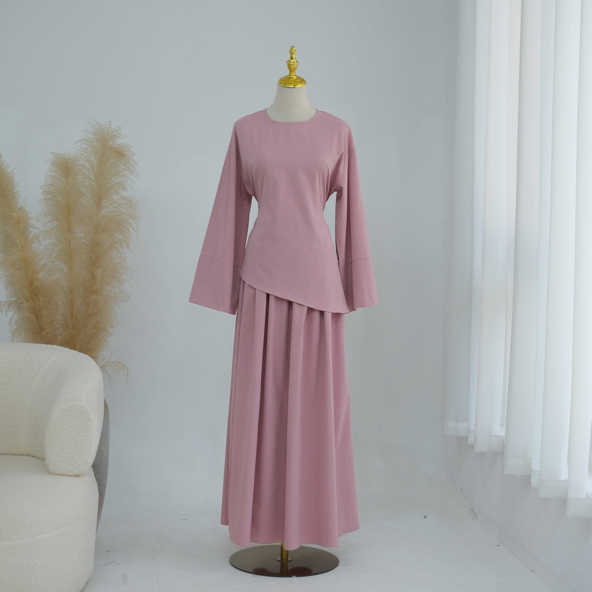 Willow Two-Piece Set | Blouse & Tiered Skirt