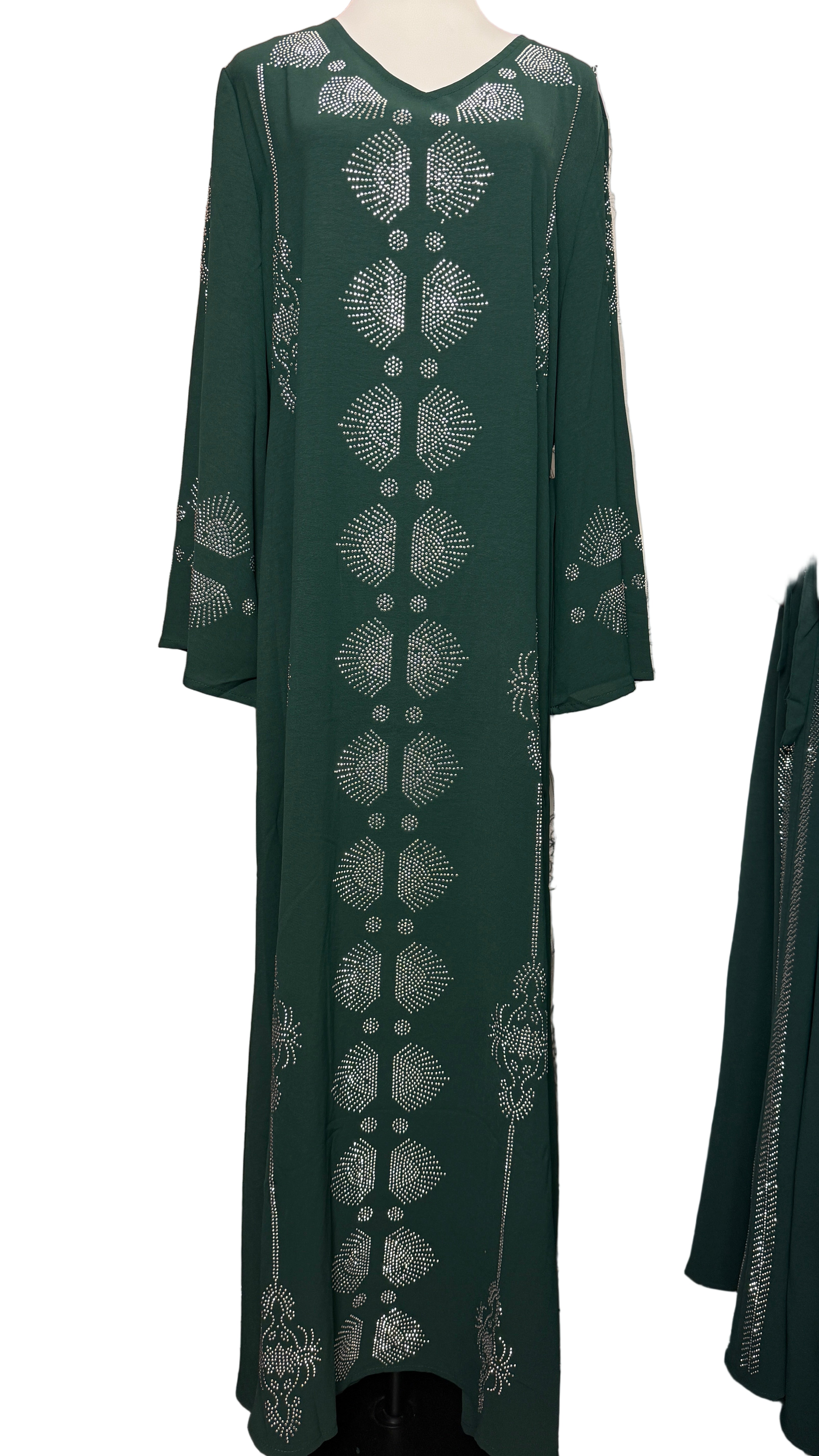 Diamond Flower - Eid & Ramadan Modest Long Dress (SPK07)