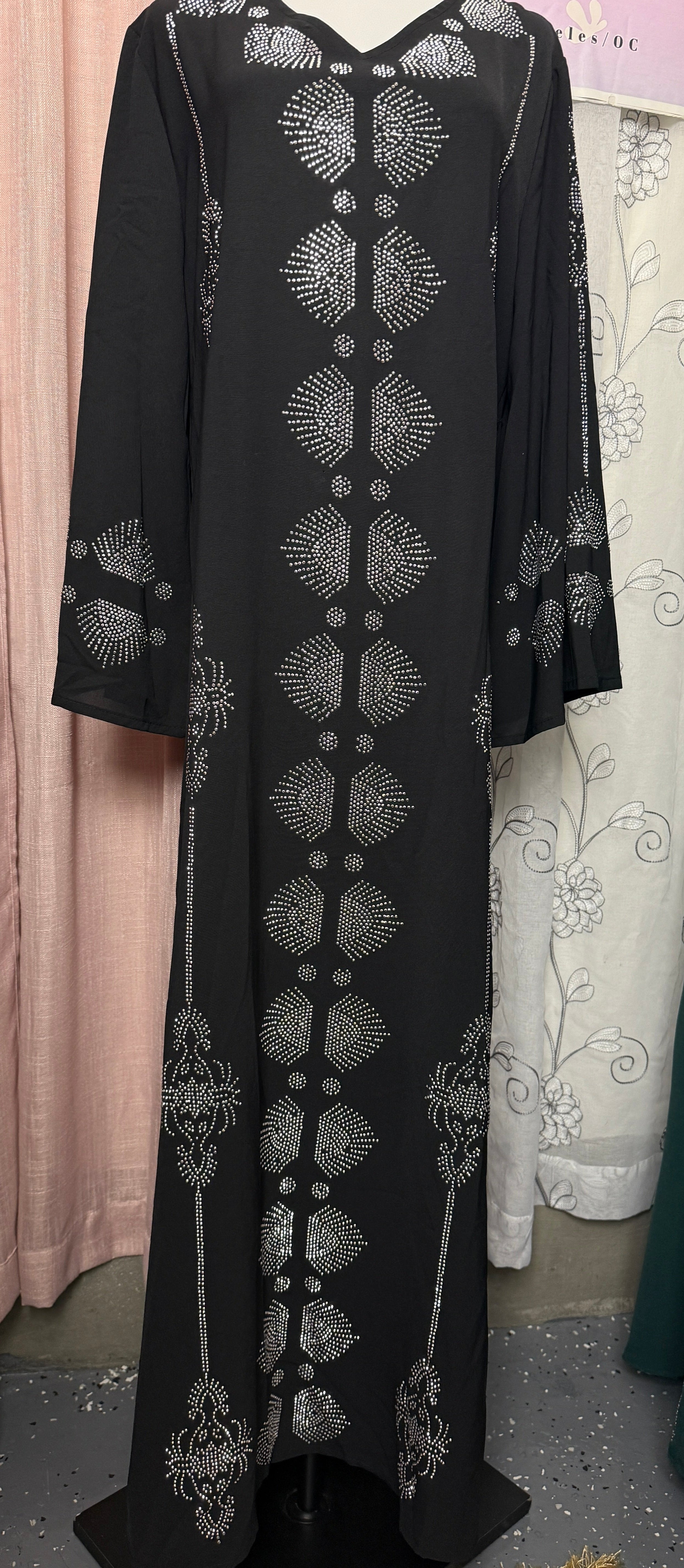 Diamond Flower - Eid & Ramadan Modest Long Dress (SPK07)