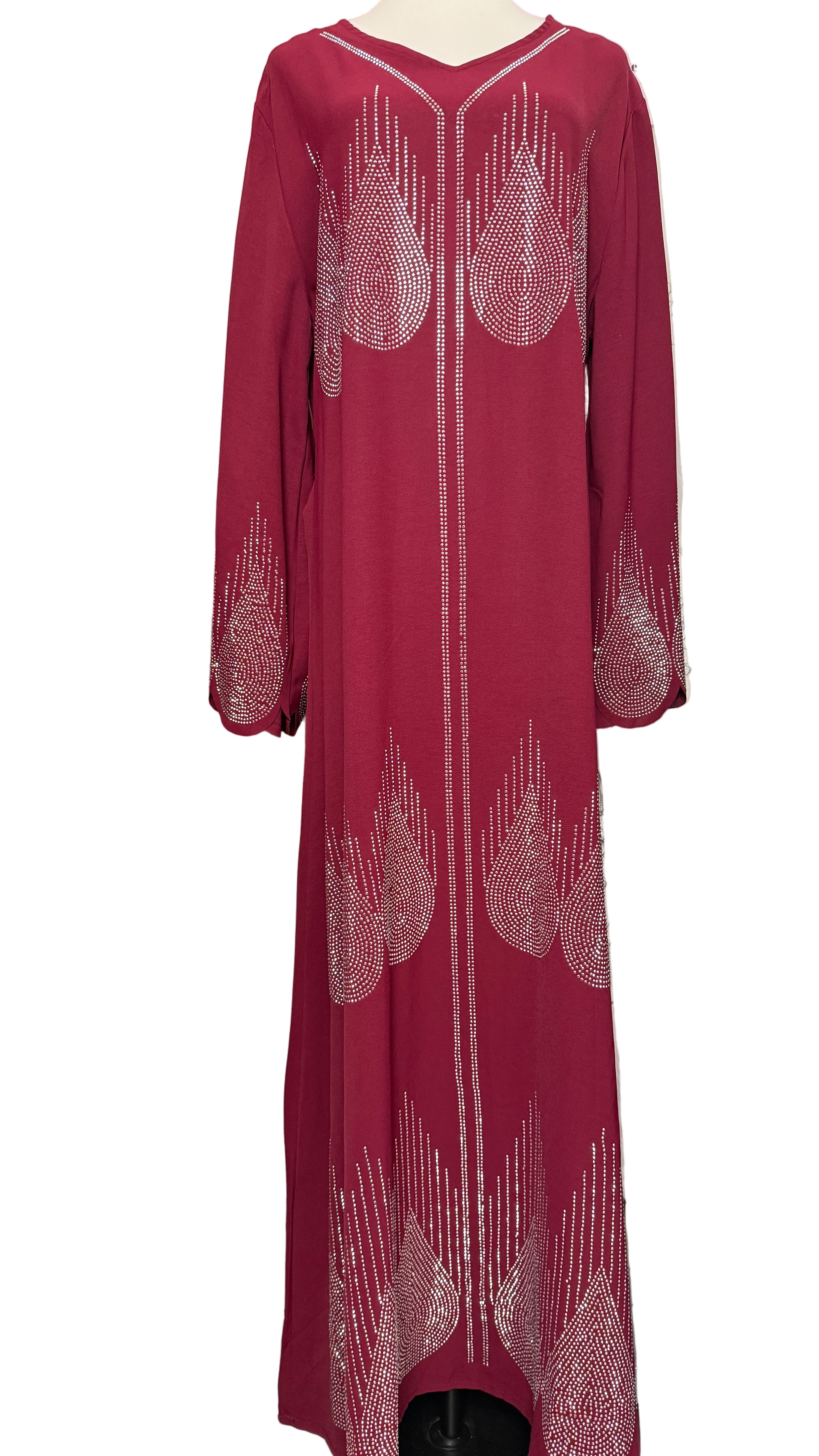 Diamond Serenity The Flames - Eid & Ramadan Modest Long Dress (SPK10)
