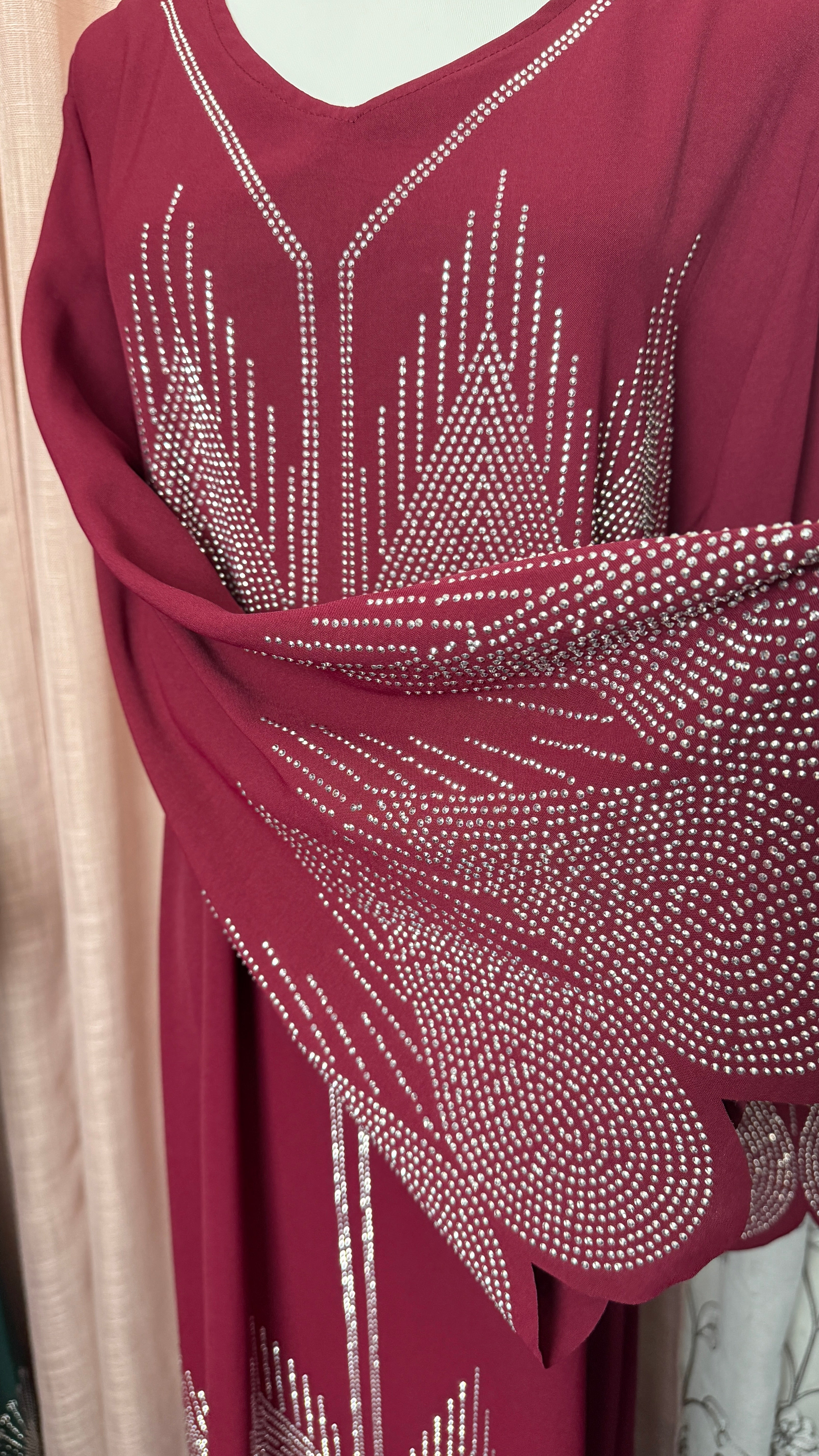 Diamond Serenity The Flames - Eid & Ramadan Modest Long Dress (SPK10)