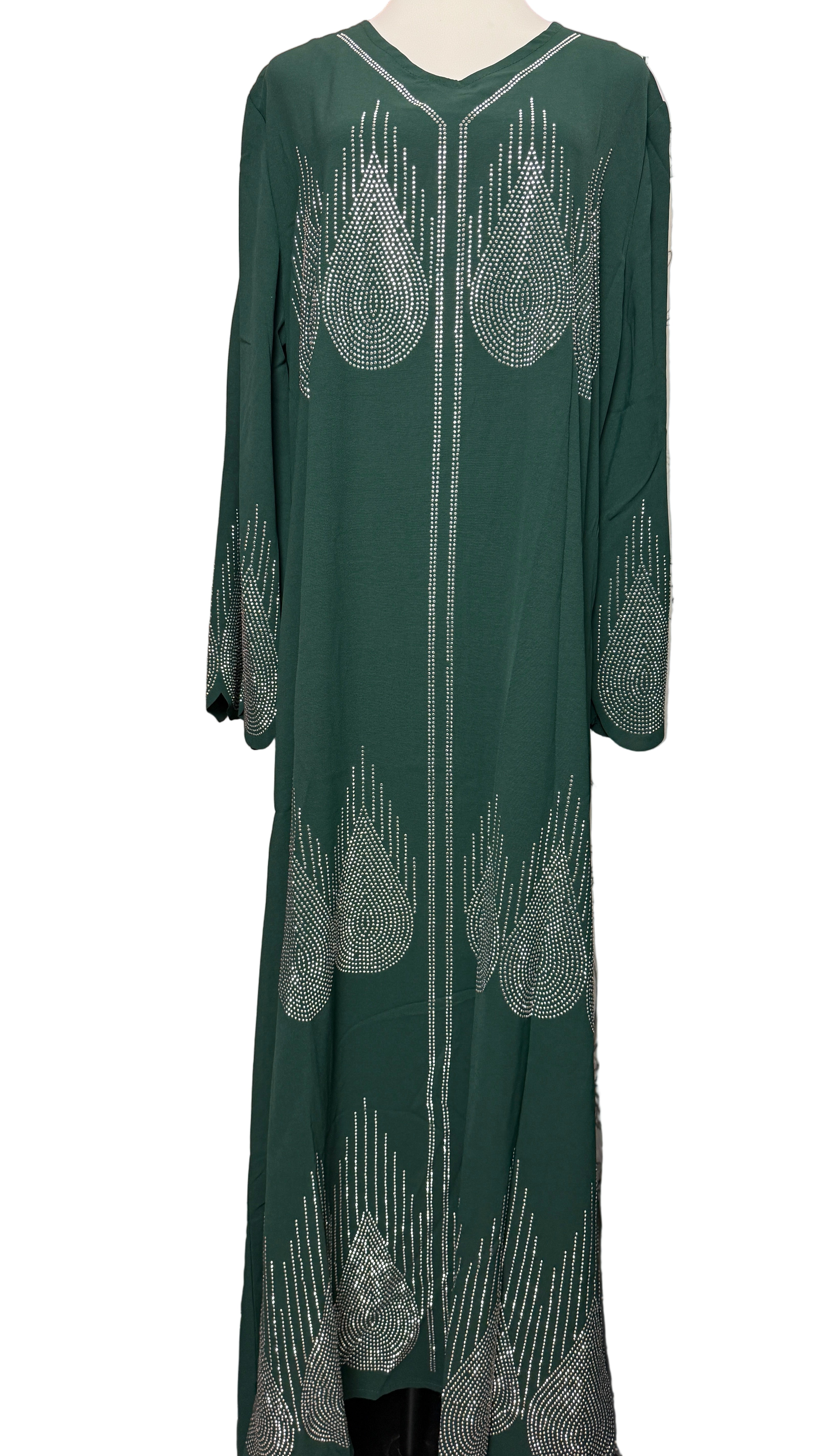 Diamond Serenity The Flames - Eid & Ramadan Modest Long Dress (SPK10)