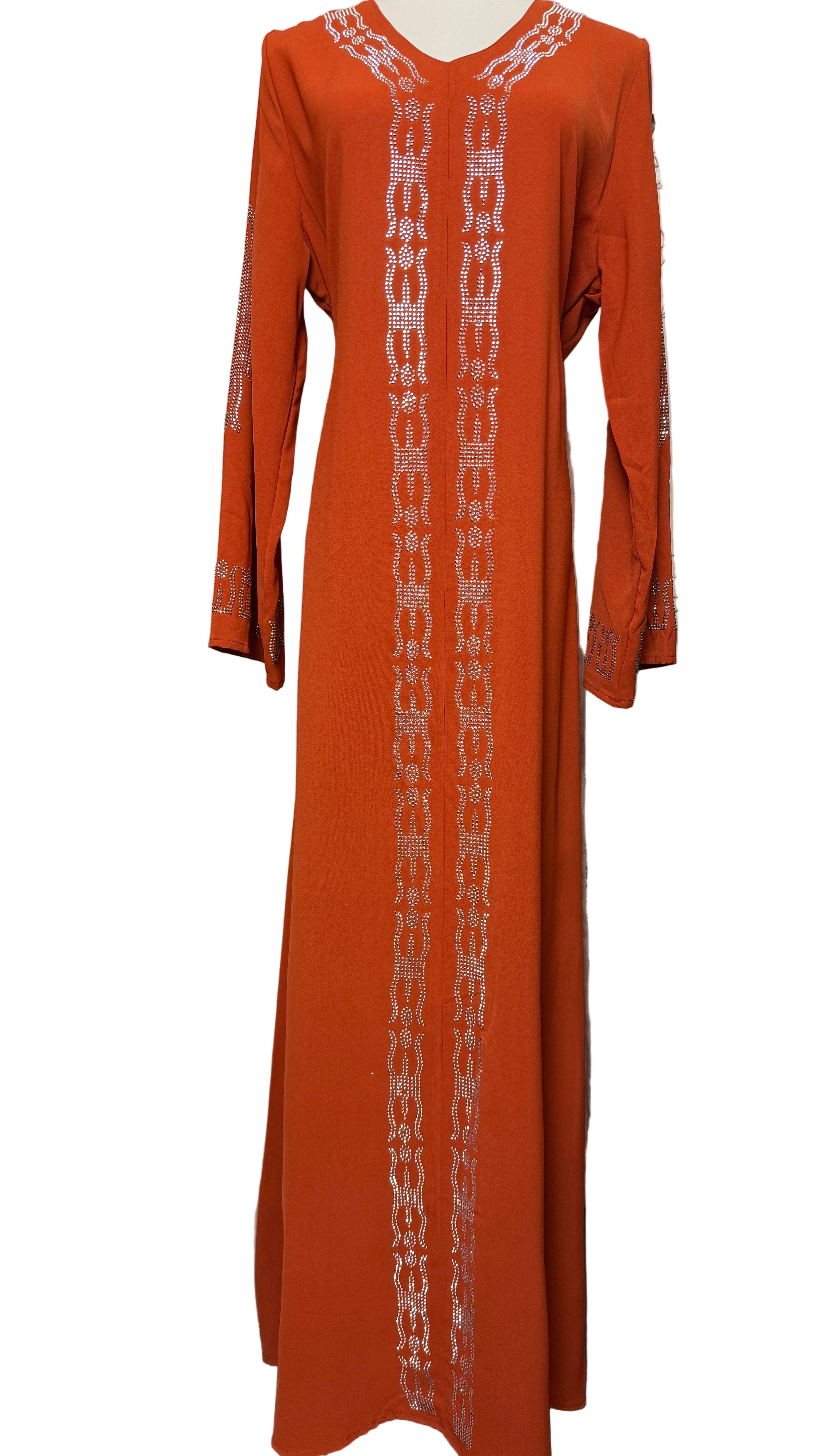 Diamond Serenity Snow Flakes - Eid & Ramadan Modest Long Dress (SPK11)