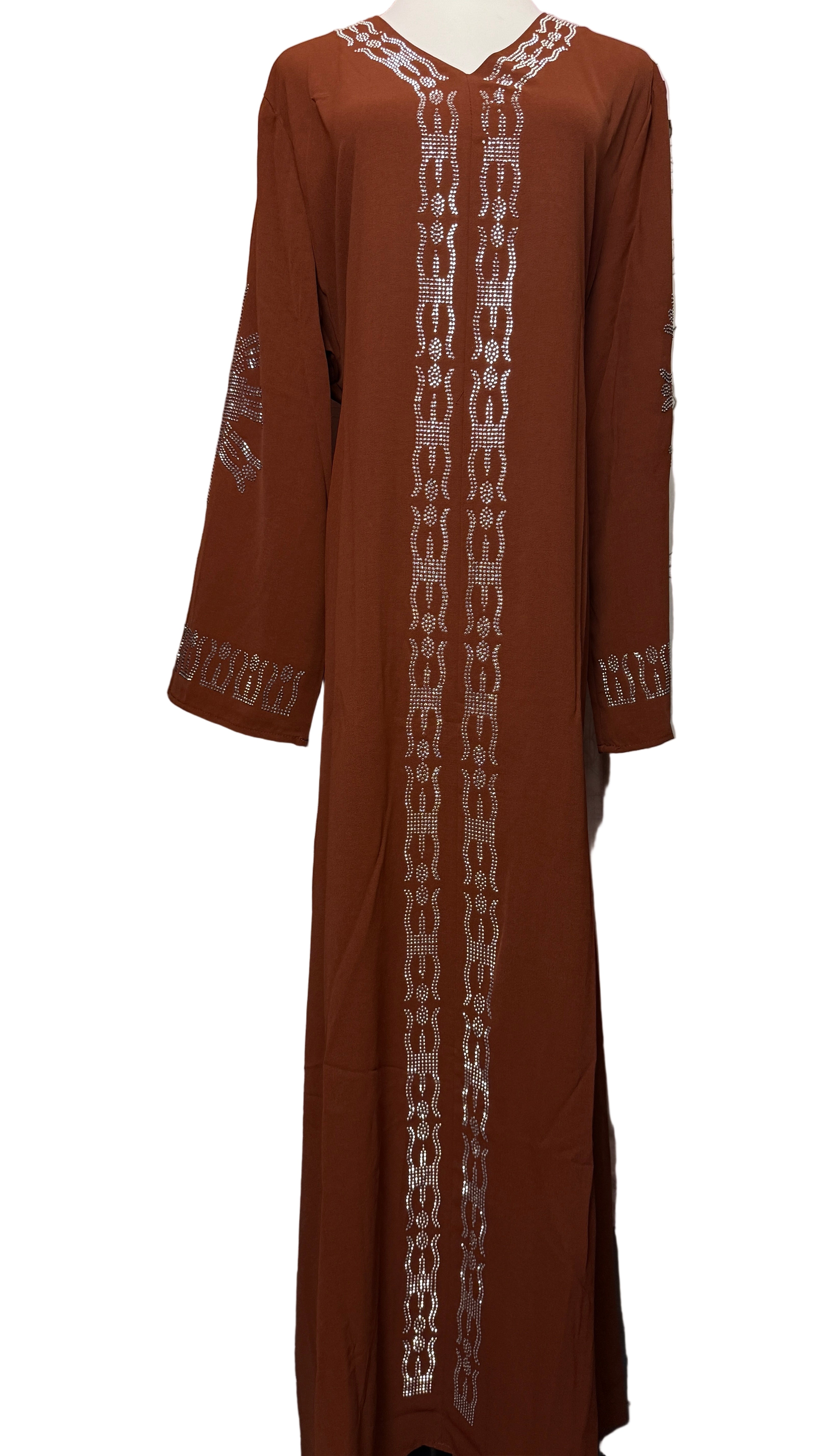 Diamond Serenity Snow Flakes - Eid & Ramadan Modest Long Dress (SPK11)