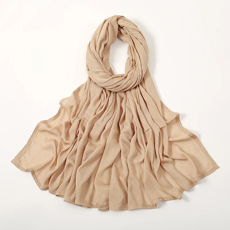 Everyday Essential – Premium Modal Hijab/ Rayon/ Cotton Shawls For Women  190*85cm