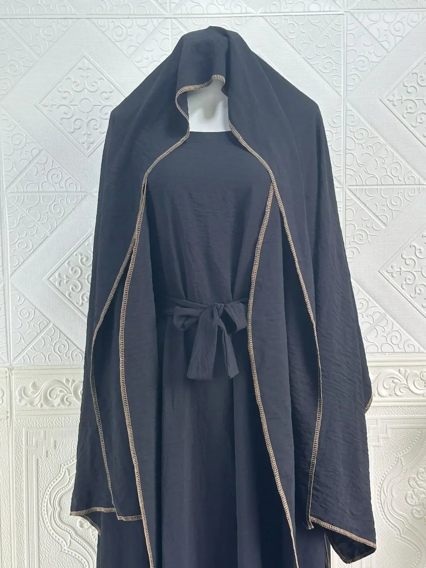 ABY14 Minimalist Chic Four-Piece Abaya Set