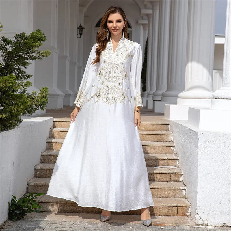 ABY008 Luxurious Regal Embroidered Abaya