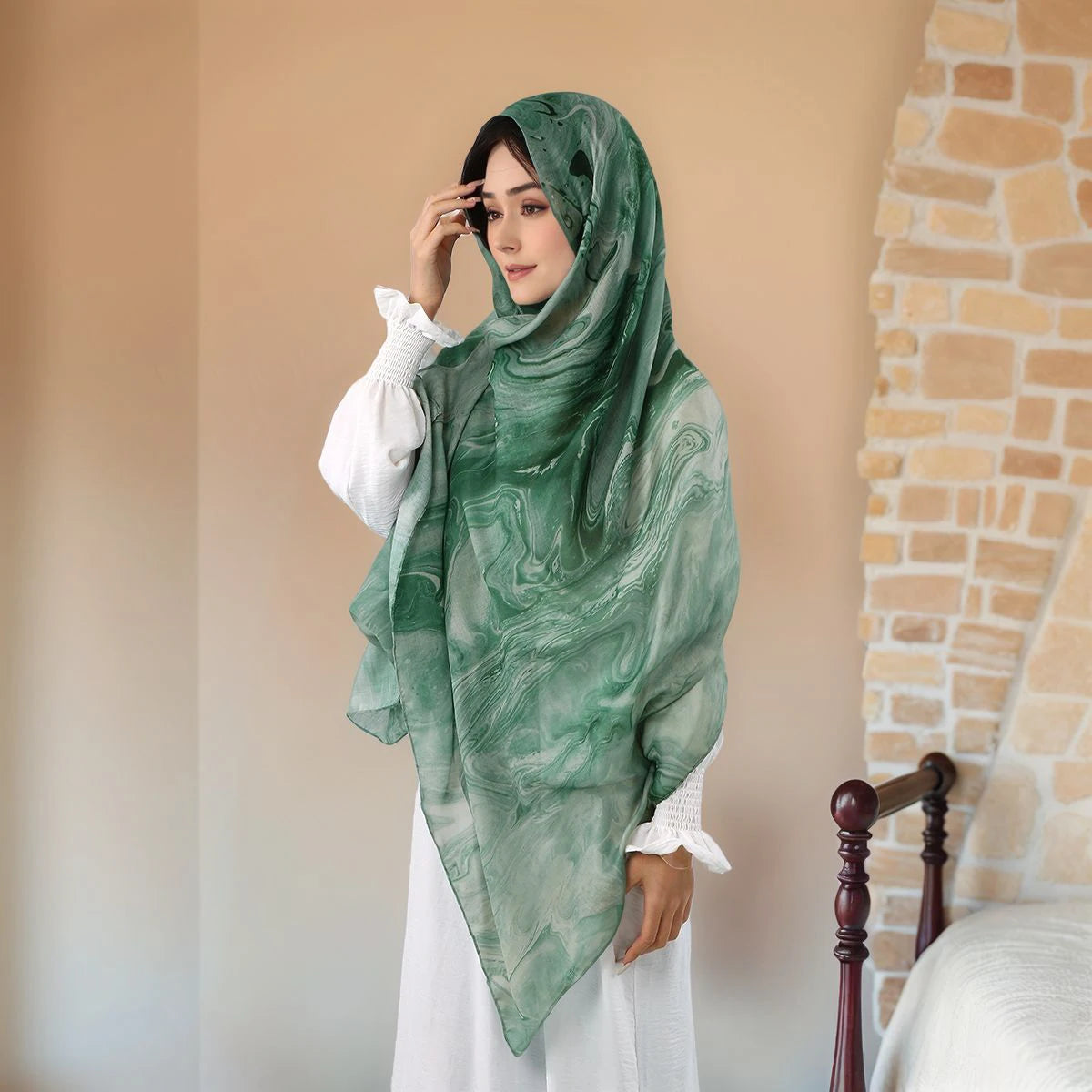 New Watercolor Modal Hijab Scarf Digital Printed