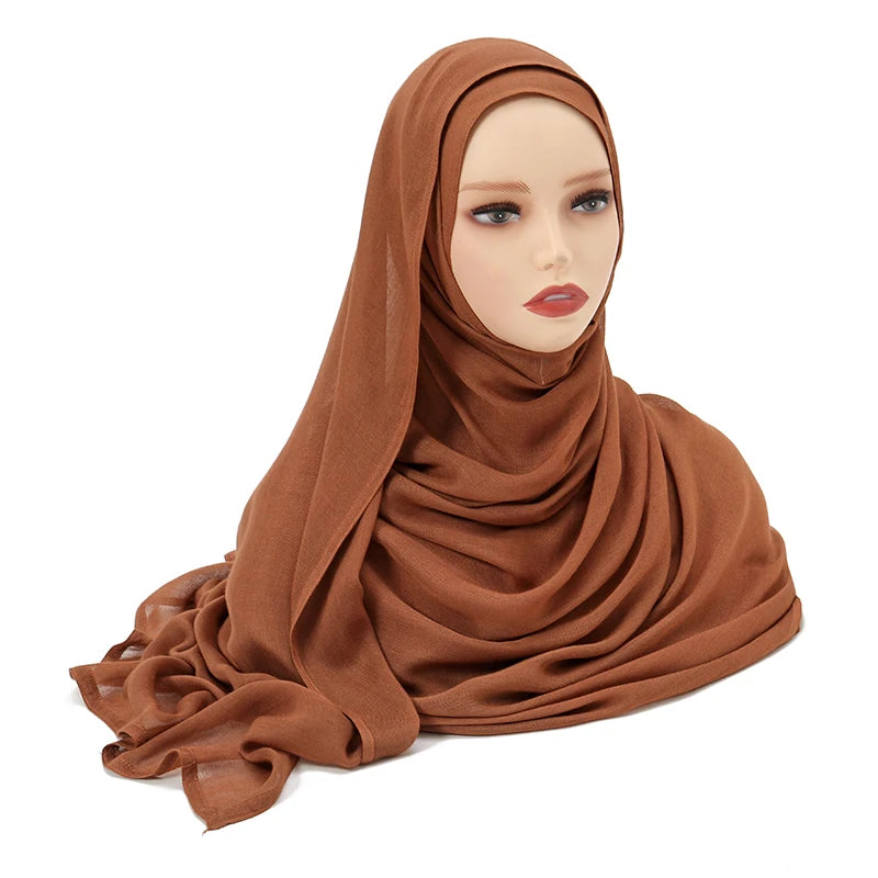 Everyday Essential – Premium Modal Hijab/ Rayon/ Cotton Shawls For Women  190*85cm