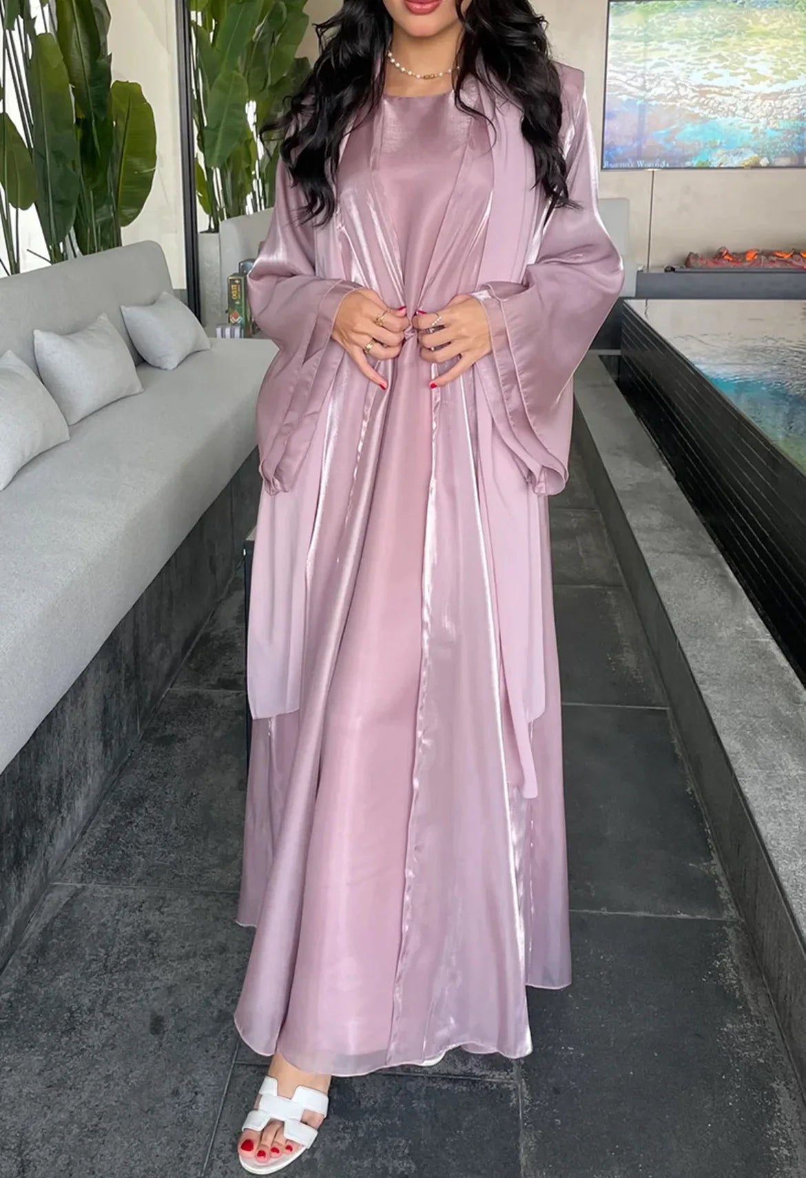Moonlit Lavender Set – Eid & Ramadan Modest Long Dress (LX10)