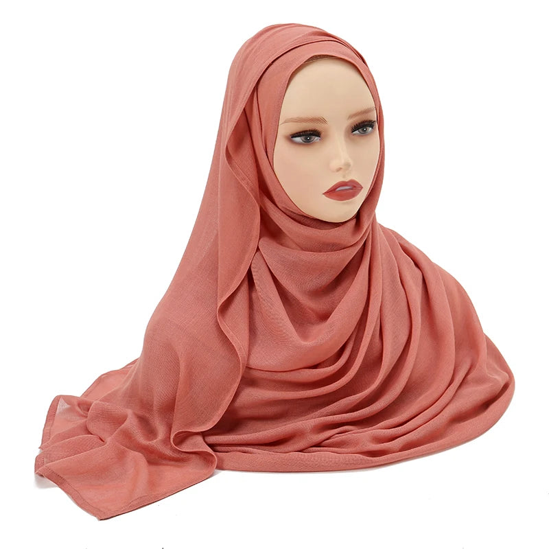 Everyday Essential – Premium Modal Hijab/ Rayon/ Cotton Shawls For Women  190*85cm