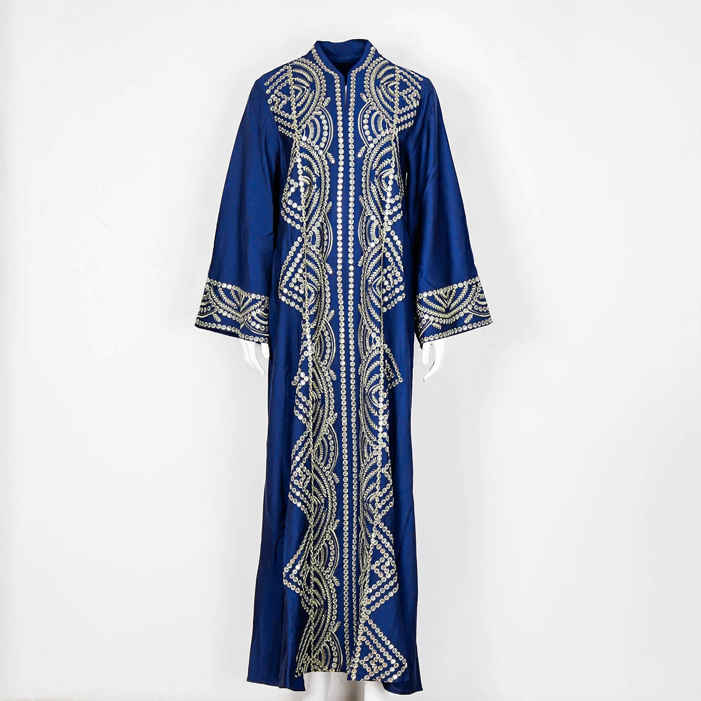 LX23 Royal Blue Moroccan Kaftan with Intricate Embroidery/ Eid abaya/ramadan abaya/ Eid dresses