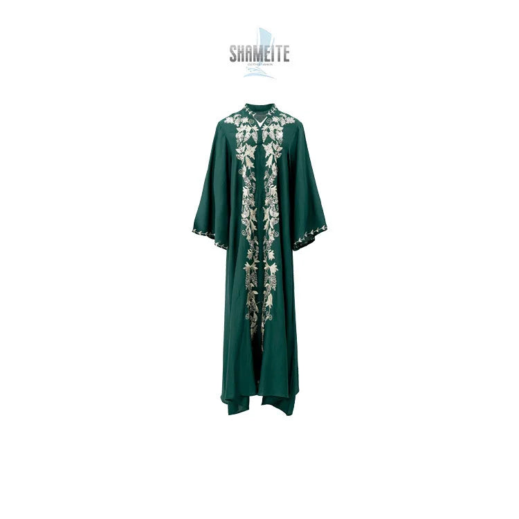 LX25 Eid abaya/ramadan abaya/ Eid dresses Royal Embroidered Long Abaya