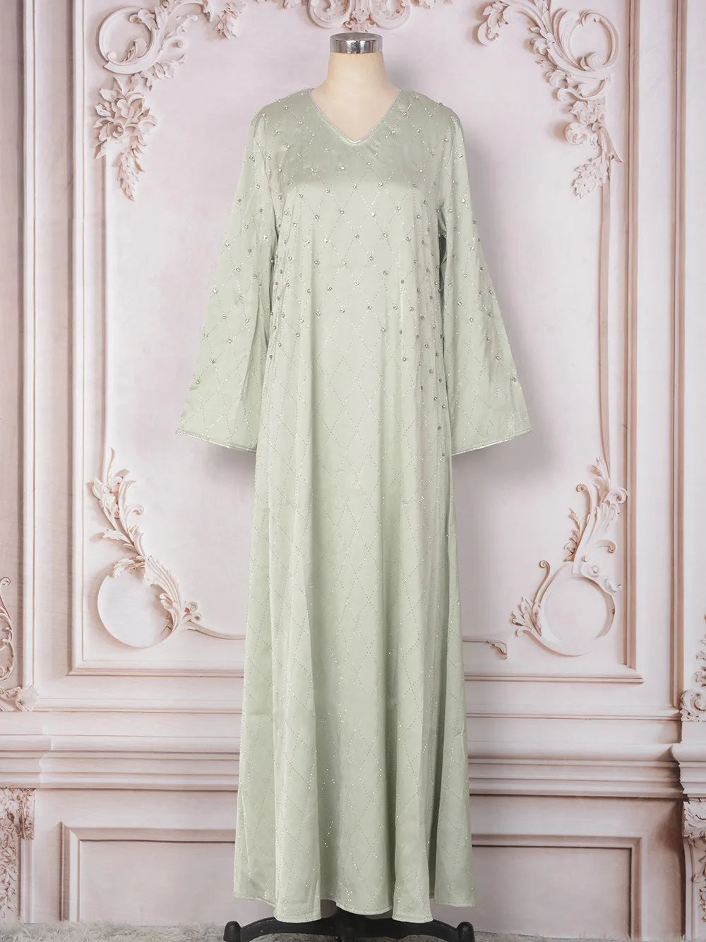 Safiyah Shine Abaya – Eid & Ramadan Modest Long Dress (LX22)