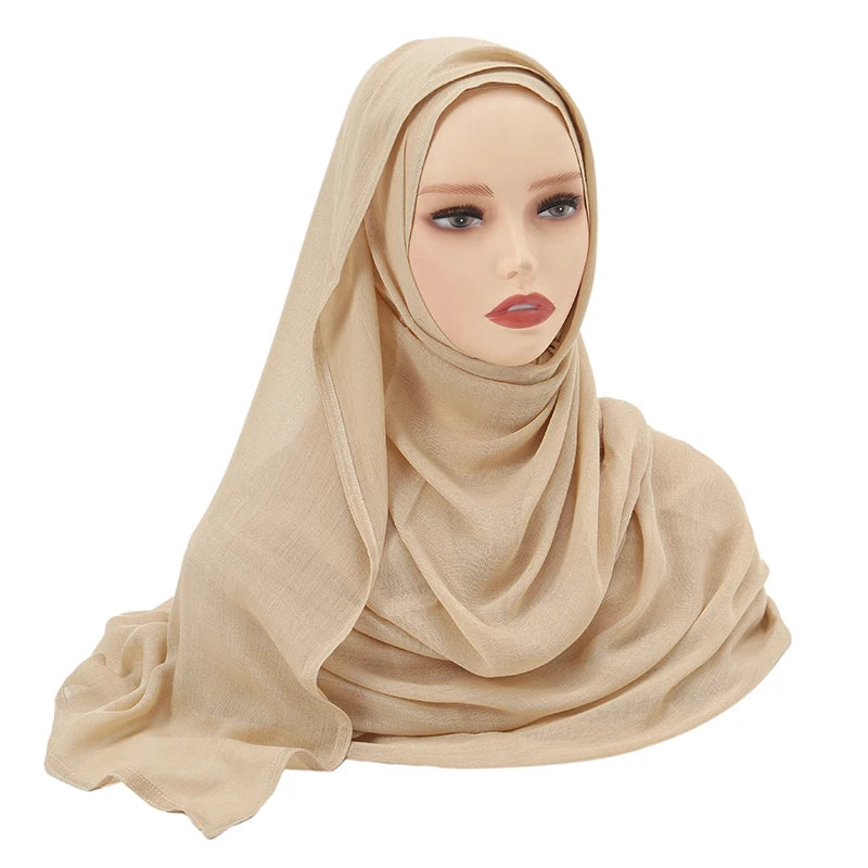 Everyday Essential – Premium Modal Hijab/ Rayon/ Cotton Shawls For Women  190*85cm