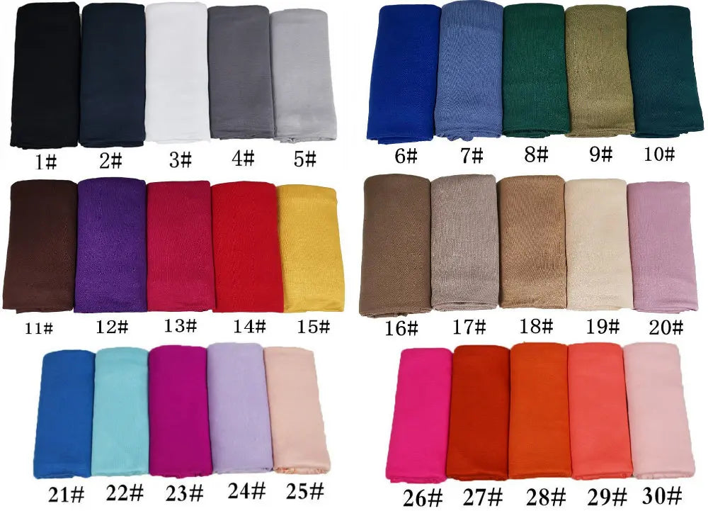 HB01 Modal Cotton Jersey Hijab/ Shawl/ Stretchy Easy/ Plain Hijabs