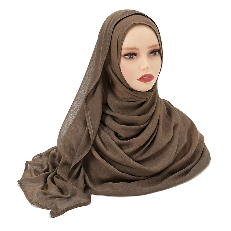 Everyday Essential – Premium Modal Hijab/ Rayon/ Cotton Shawls For Women  190*85cm