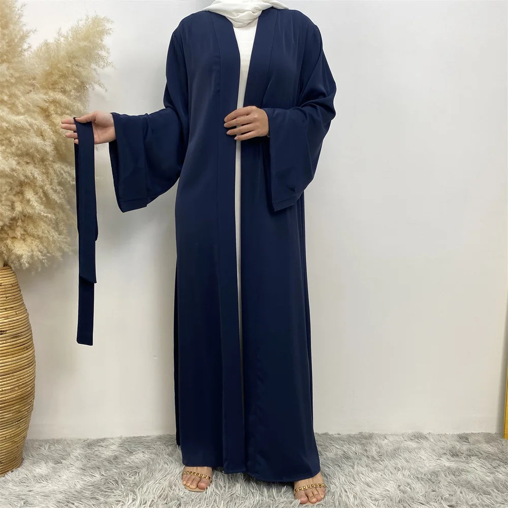 ABY010 Dubai Abaya Long Hijab Dresses with Belt I