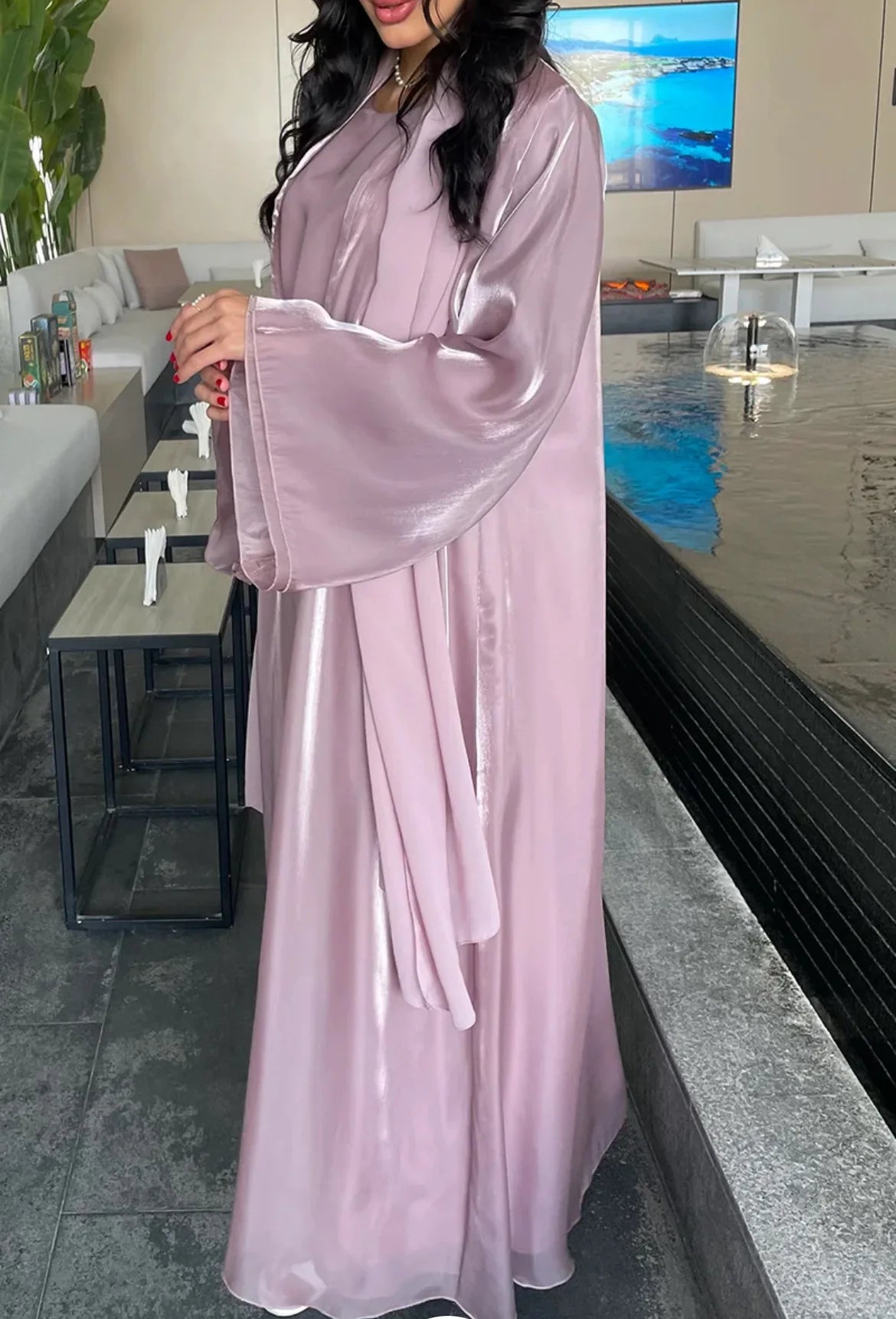Moonlit Lavender Set – Eid & Ramadan Modest Long Dress (LX10)