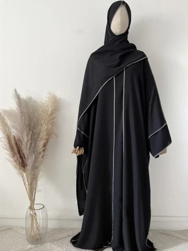 ABY14 Minimalist Chic Four-Piece Abaya Set