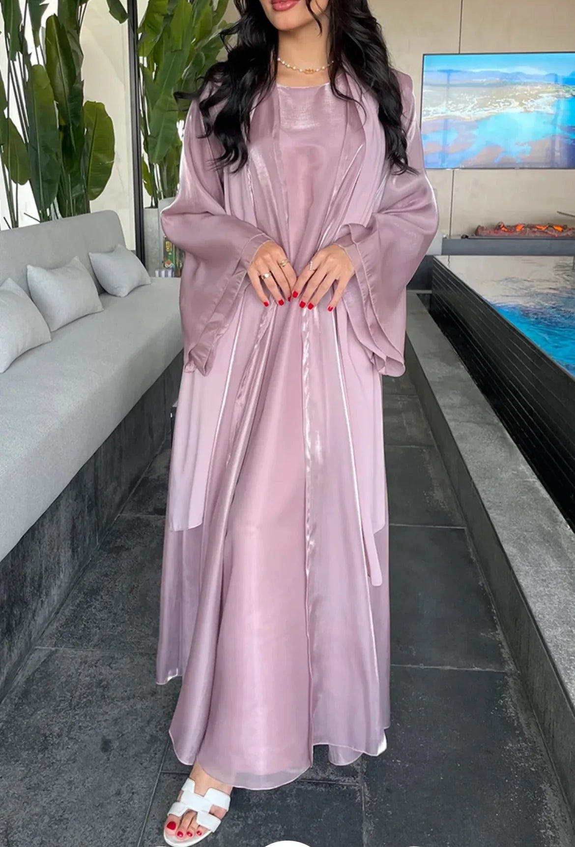 Moonlit Lavender Set – Eid & Ramadan Modest Long Dress (LX10)