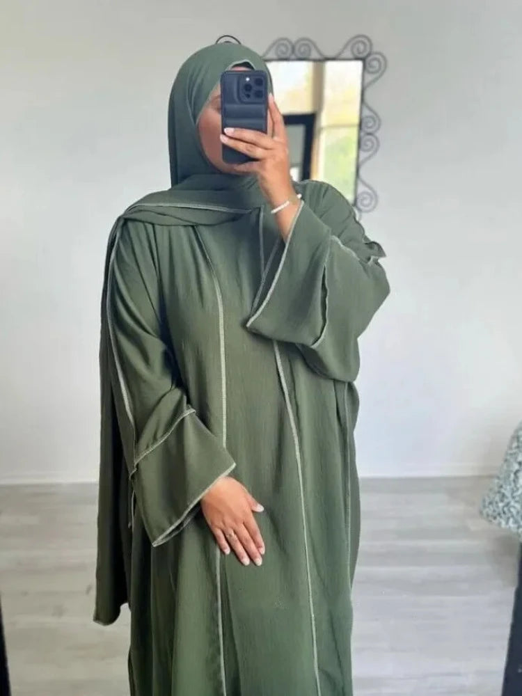 ABY14 Minimalist Chic Four-Piece Abaya Set