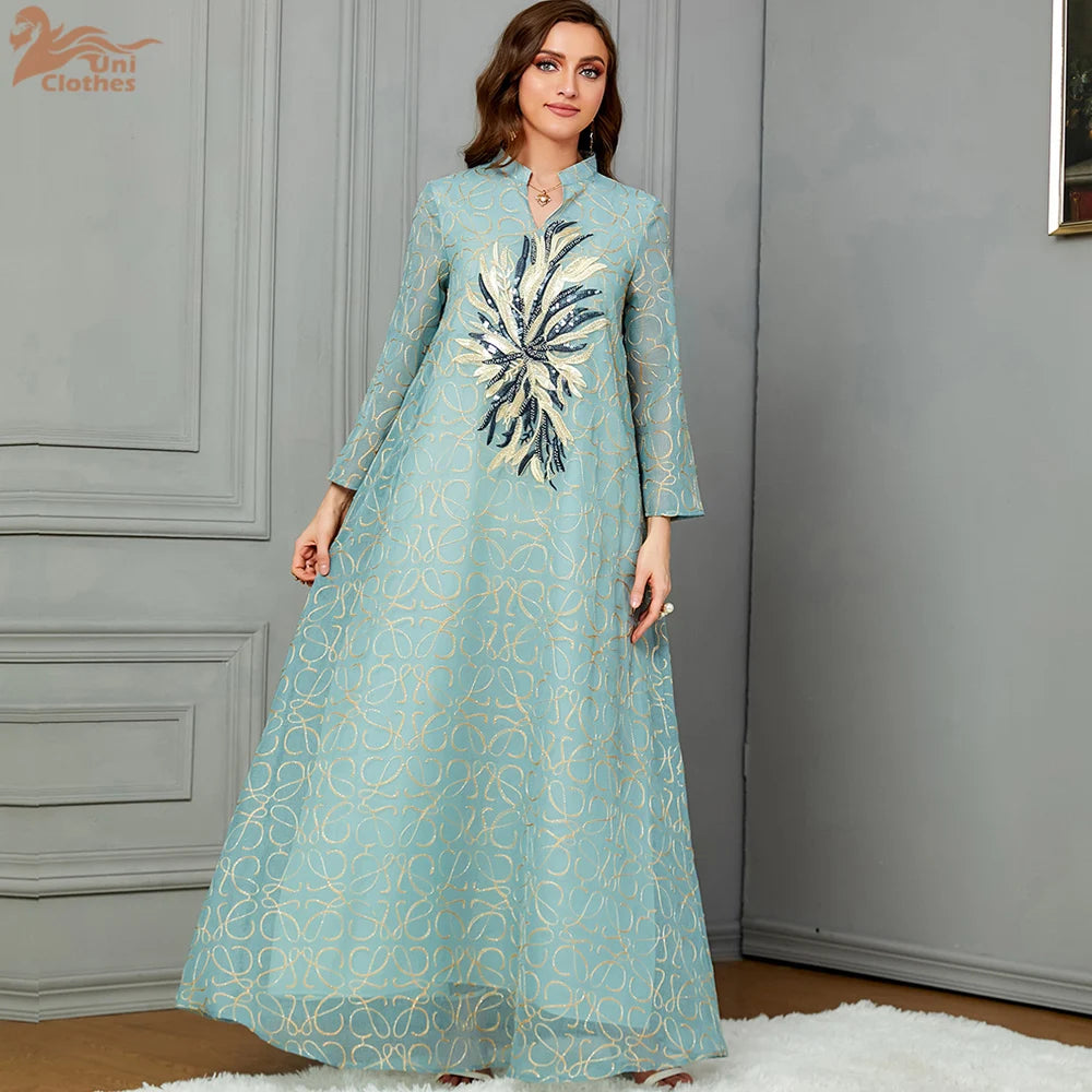 LX16 Eid abaya/ramadan abaya/ Eid dresses/ Graceful Embroidered Luxury Abaya