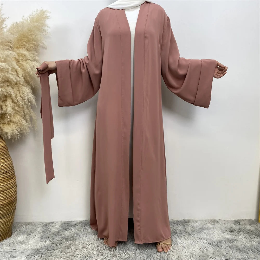 ABY010 Dubai Abaya Long Hijab Dresses with Belt I