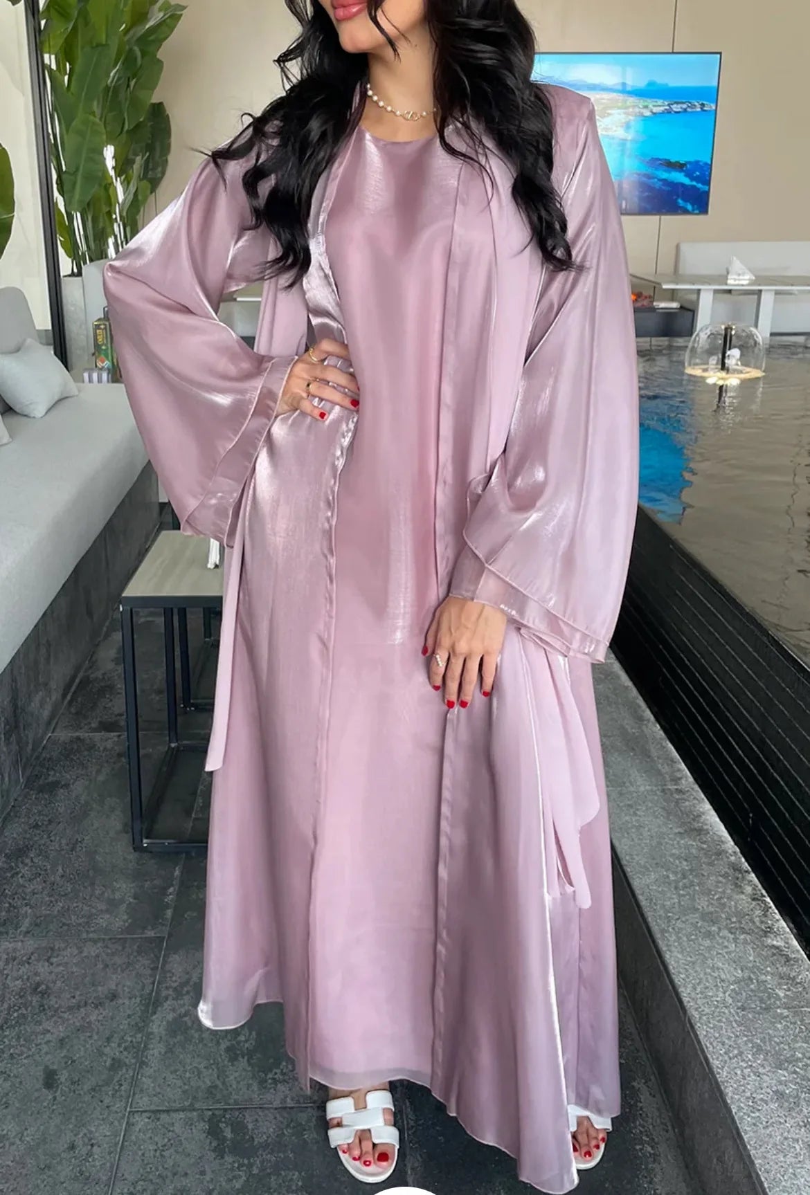 Moonlit Lavender Set – Eid & Ramadan Modest Long Dress (LX10)