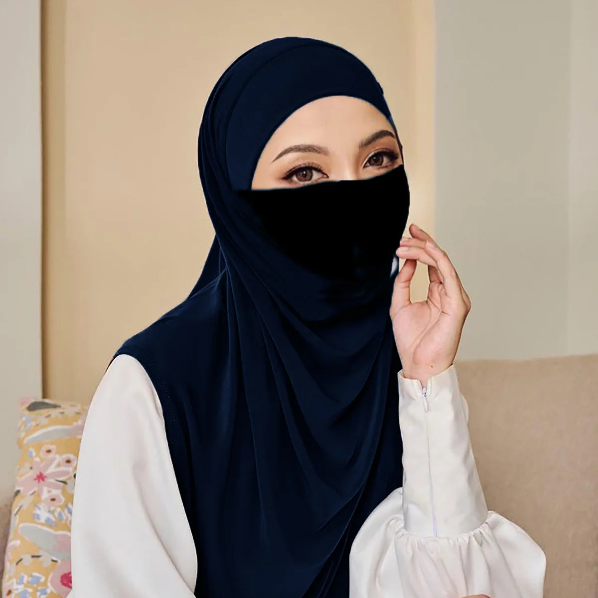 HB04 Niqab and Loose Drape Instant Hijabs