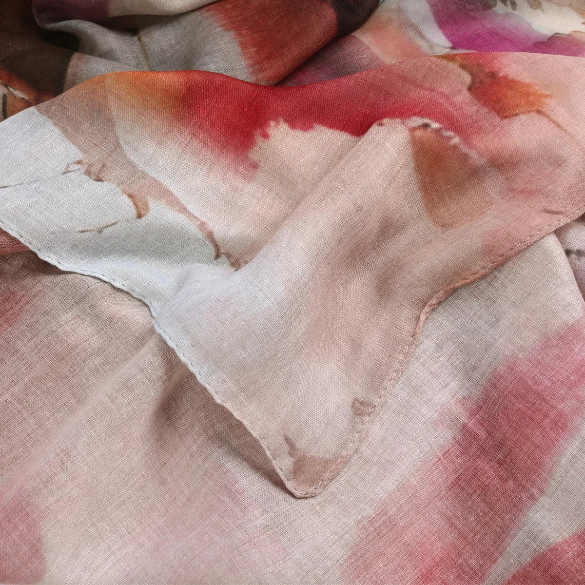 Watercolor Floral Modal Hijab/ Breathable /Soft