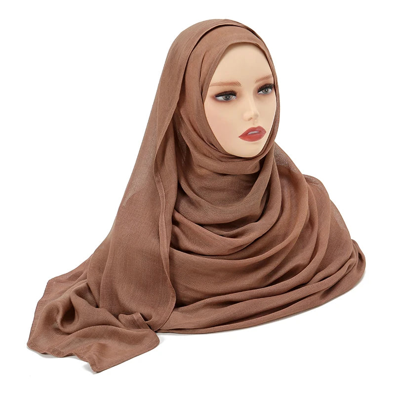 Everyday Essential – Premium Modal Hijab/ Rayon/ Cotton Shawls For Women  190*85cm