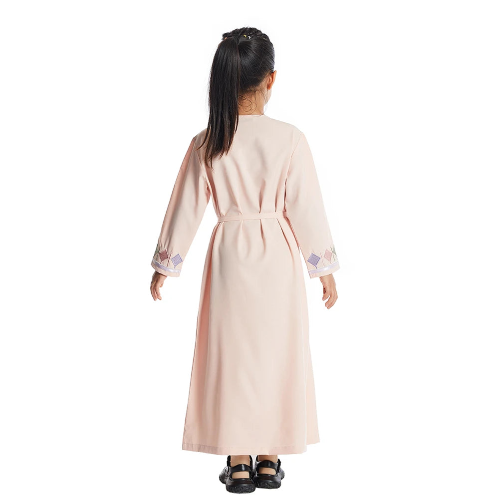 CH07 Embroidery Girls Abaya for Ramadan