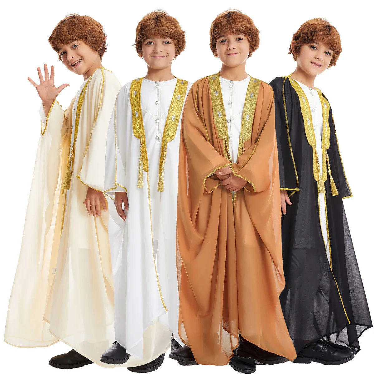 CH10 Modest Kids/Boys' Bisht Cloak