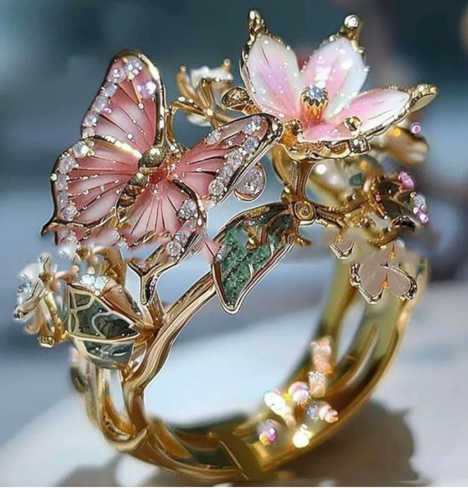 Flutterbloom Enchanted Ring