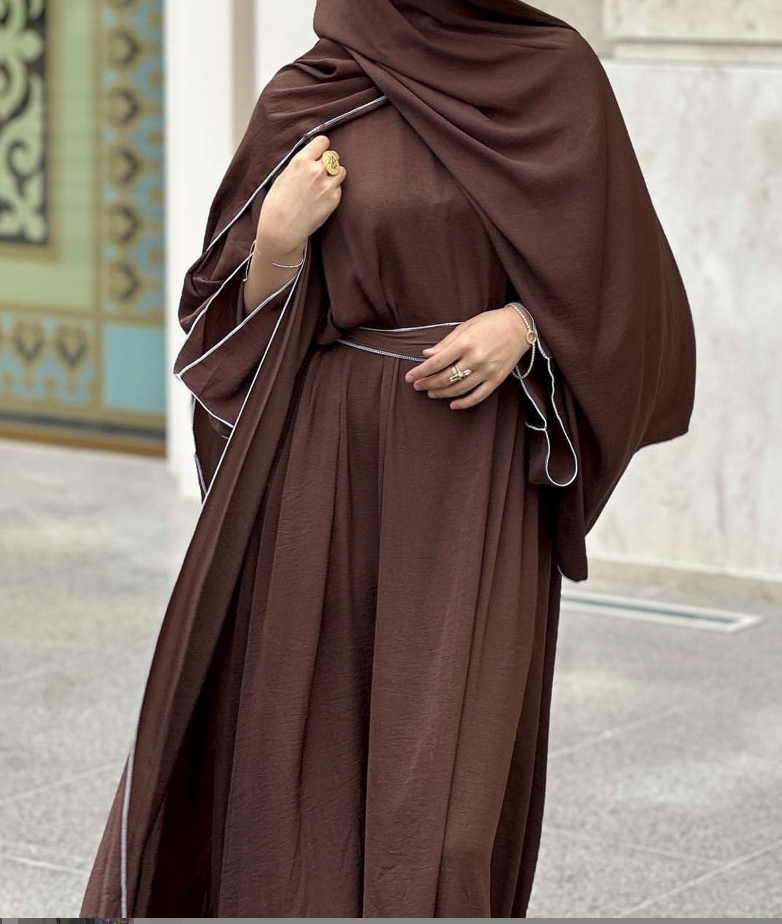 ABY14 Minimalist Chic Four-Piece Abaya Set