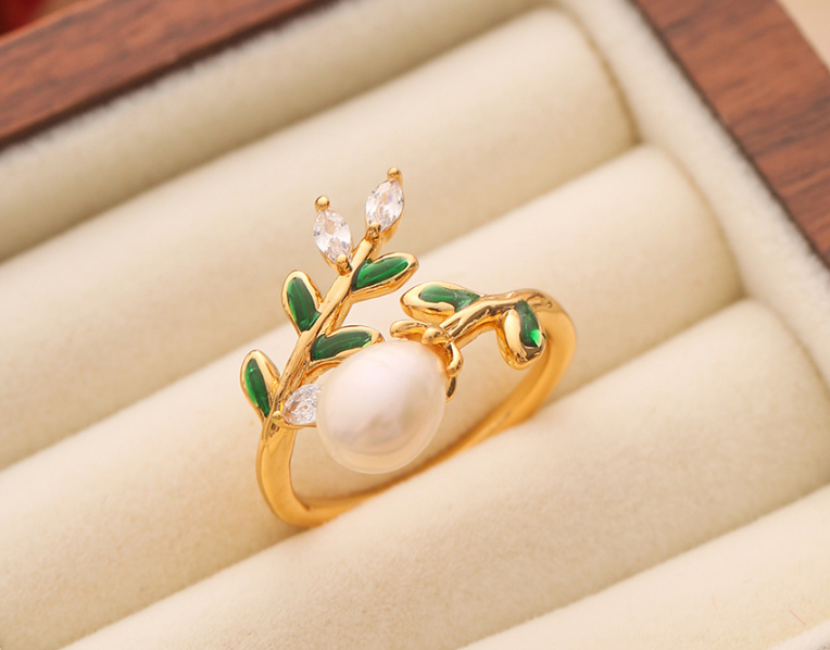Hand made 14k Gold Plated Floral Rings