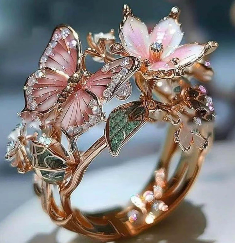 Flutterbloom Enchanted Ring