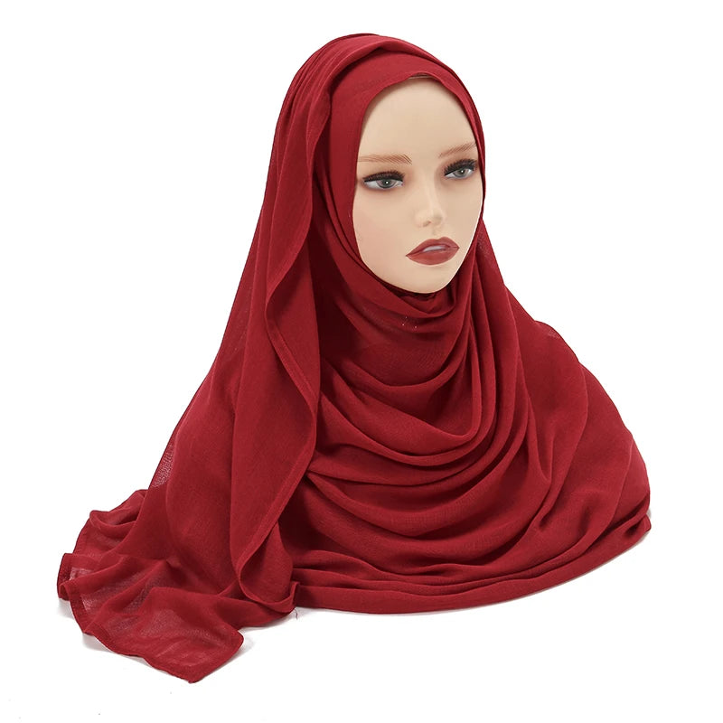 Everyday Essential – Premium Modal Hijab/ Rayon/ Cotton Shawls For Women  190*85cm
