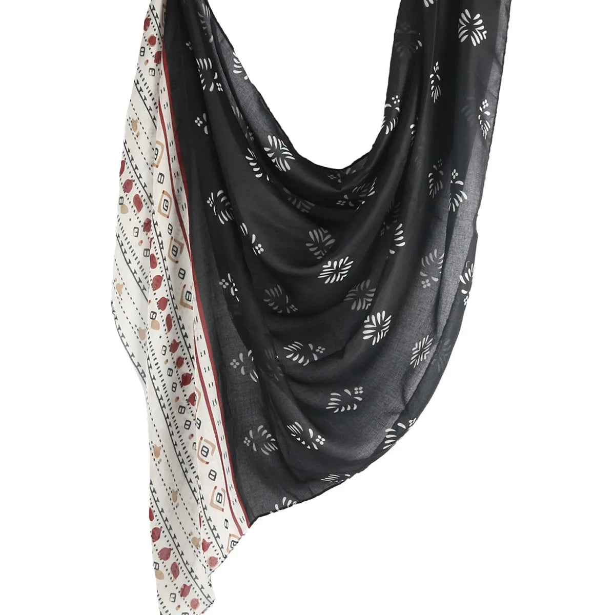 Watercolor Floral Modal Hijab/ Breathable /Soft