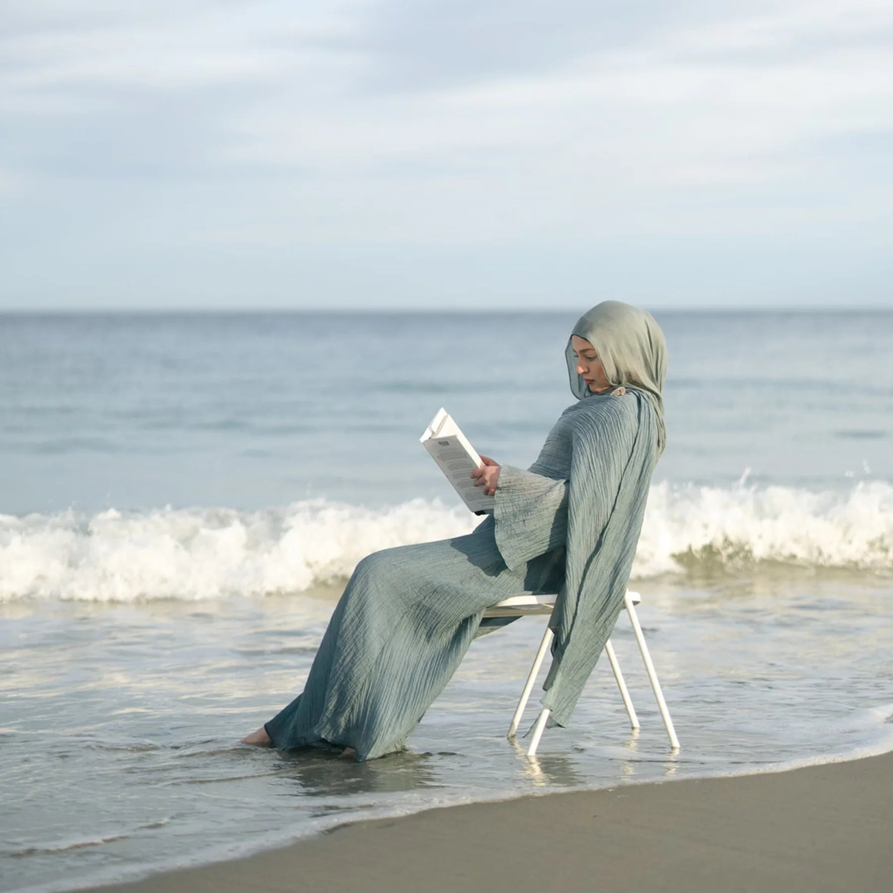 Lina Textured Abaya – Eid & Ramadan Modest Long Dress (LXL8)