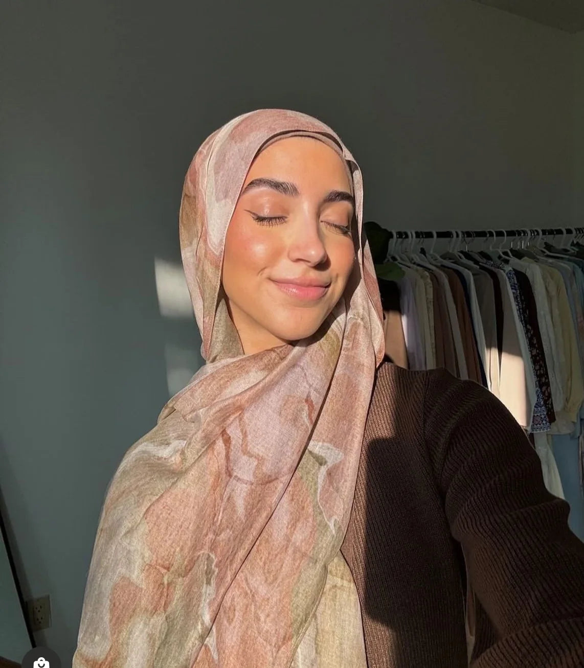 Watercolor Floral Modal Hijab/ Breathable /Soft