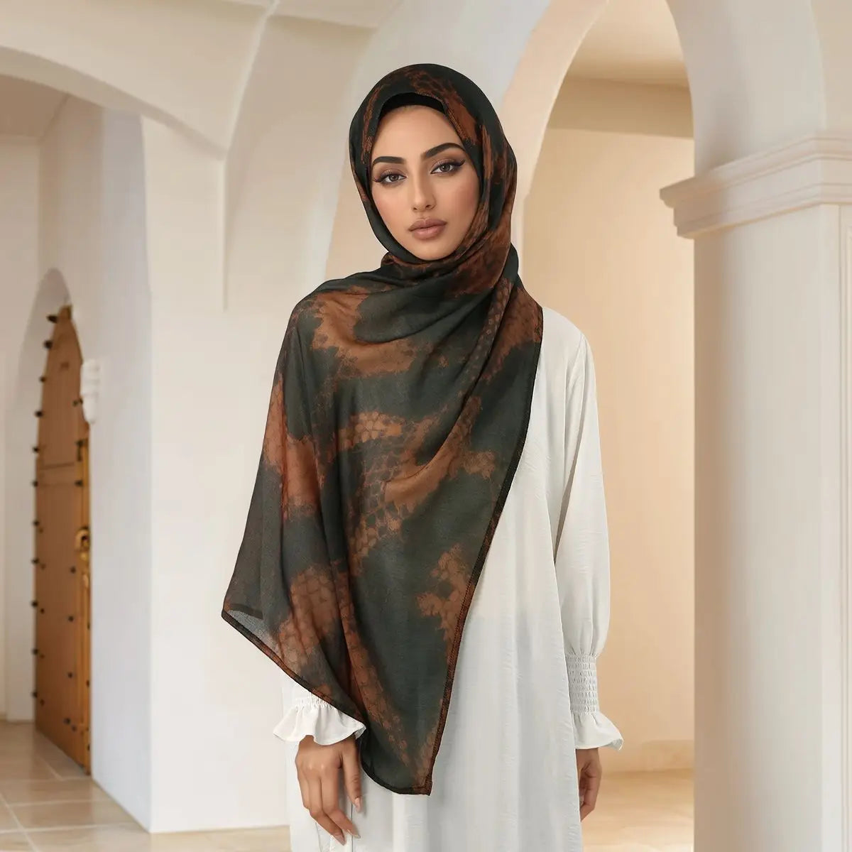 New Watercolor Modal Hijab Scarf Digital Printed