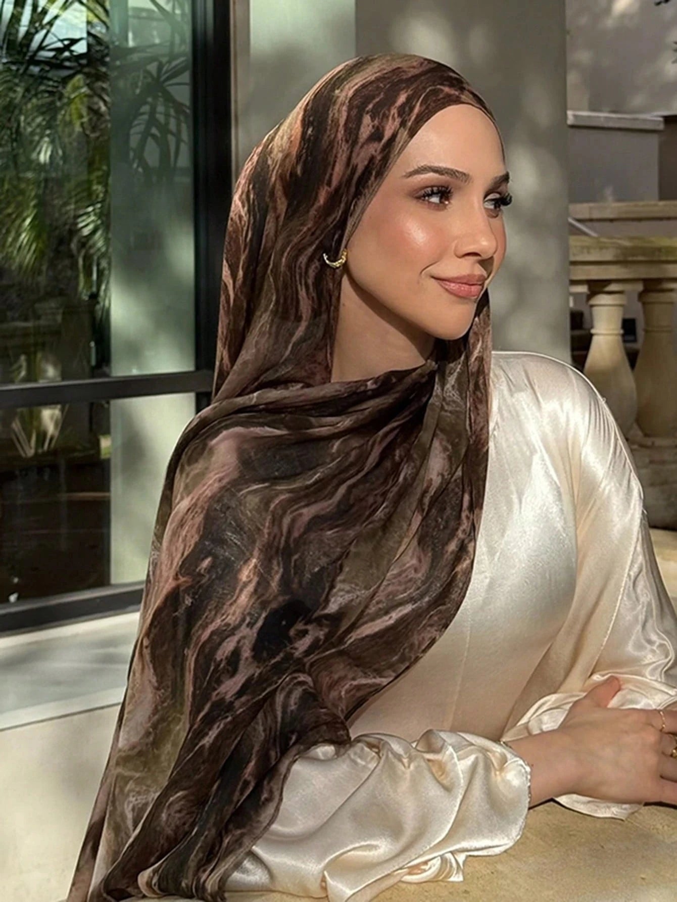 New Watercolor Modal Hijab Scarf Digital Printed